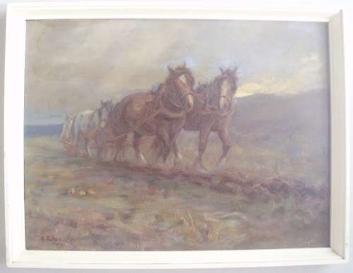 Painting - Oil On Board - Allerley Glossop - Vintage - rare!