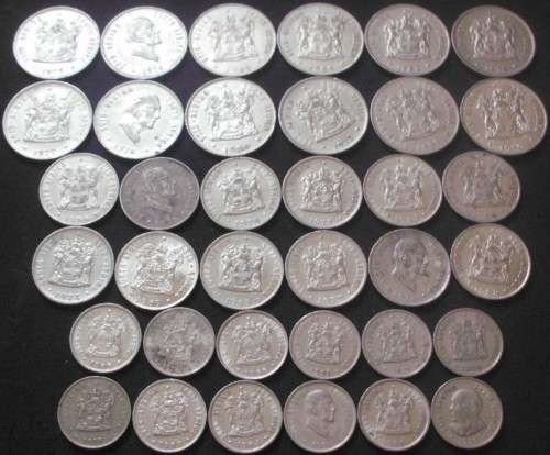 Coin - RSA Mixed Lot - 20c/10c/5c - x 36 - 18,8,2020