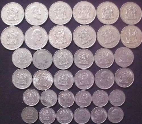 Coin - RSA Mixed Lot - 20c/10c/5c - x 36 - 18,8,2020