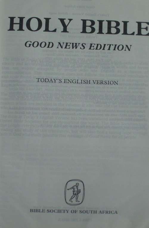 Bible Holy Bible - Good News Edition - 1976