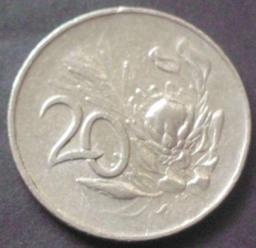 Coin - RSA - 20 Cent - 1965 - English - Fine