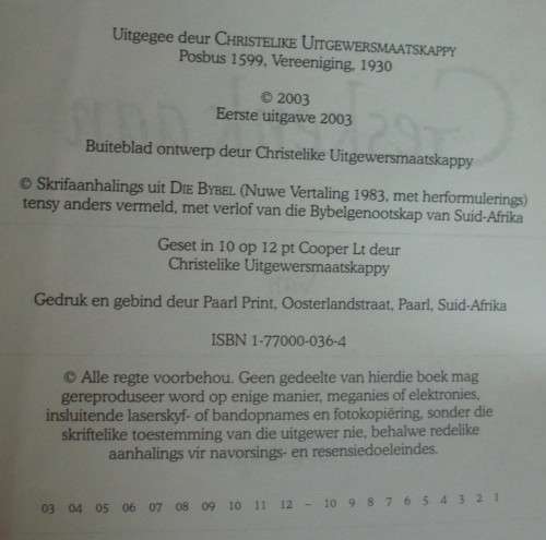 Bible - Die Bybel - A-Z - B