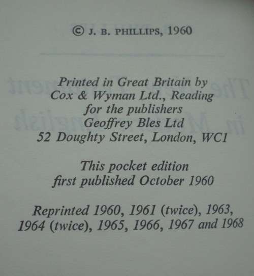 Bible - The New Testament - 1968 - Pocket