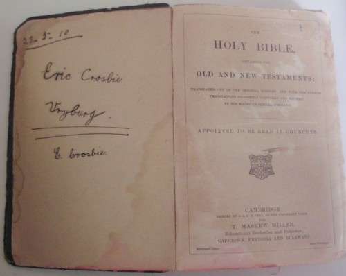 Bible - Antique x 2 - Pocket