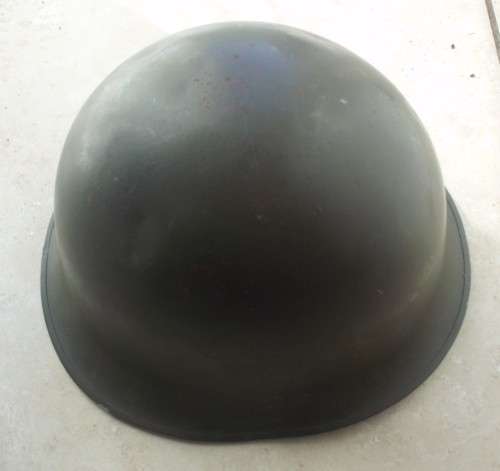 Army Helmet - Steel - Standard + 2 x Dobies.