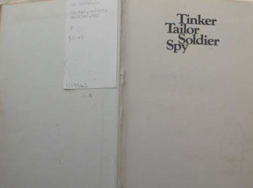 Book - Tinker Tanker Soldier Spy - John Le Carre - 1974
