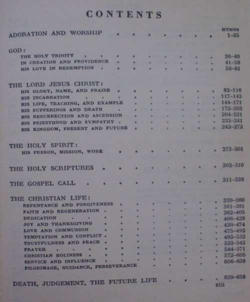 Bible/Book -The Methodist Hymn Book -1954-1,040 Pages-Pocket-Leather
