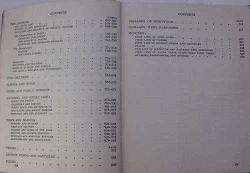 Bible/Book -The Methodist Hymn Book -1954-1,040 Pages-Pocket-Leather