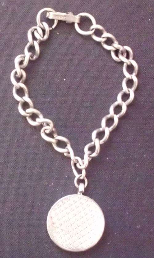 Arm Bracelet - E.Tiessen/E.T.+ - STG - Sterling Silver + St.Christopher