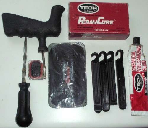 Tech Tyre Fixing Set Professional - For Sedans, 4x4s, SUVs, - Used