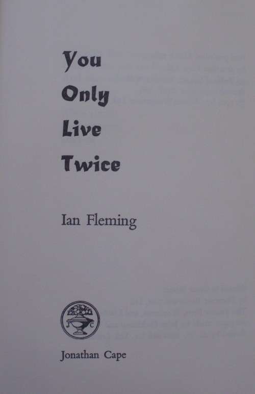 Book - You Only Live Twice - Ian Fleming - 1964 - 1st ed