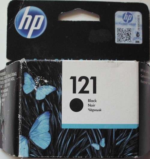 Printer Ink - HP 121 - Black - Original