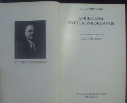 Bible - Die Bybel - Afrikaanse Konkordansie - C.F.Mijnhardt - 1978