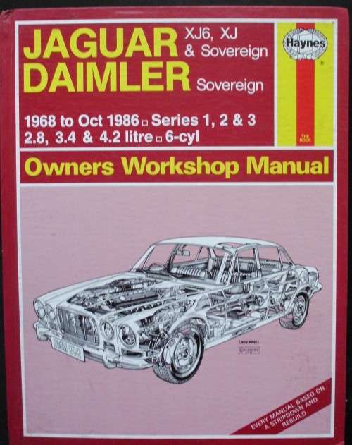 Workshop Manual - Jaguar Daimler - XJ6, XJ, Sovereign