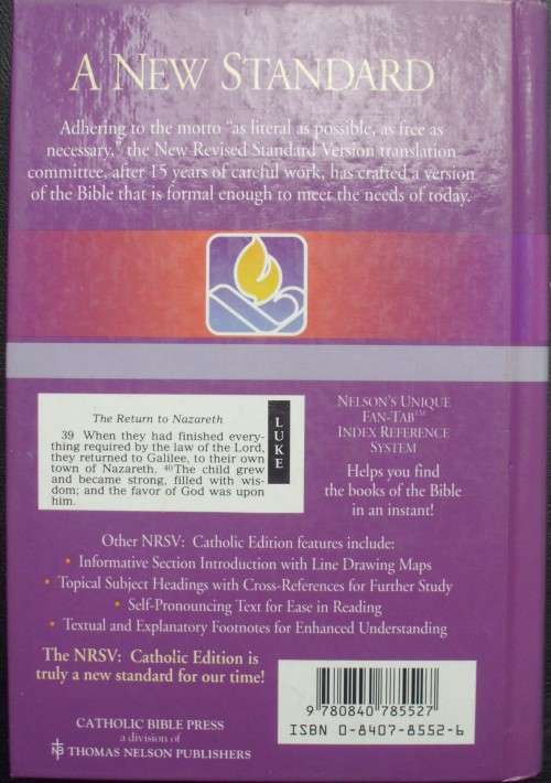 Bible - The Holy Bible - NRSV - The Catholic Edition - 1993