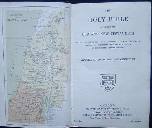 Bible - The Holy Bible - KJV - Oxford Early 1900s - Pocket