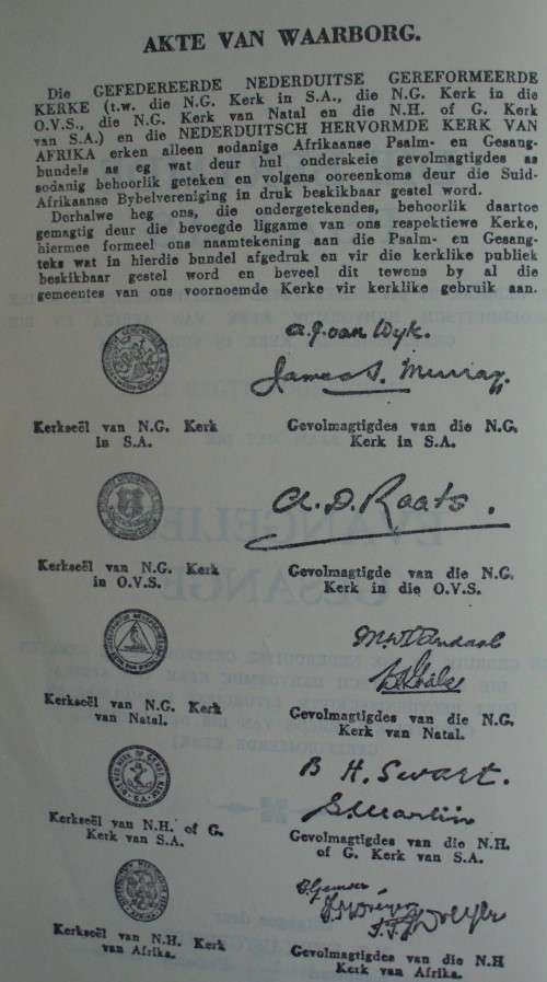 Bible/Songbook - Die Berymde Psalms/Evangeliese Gesange - 1968 - rare