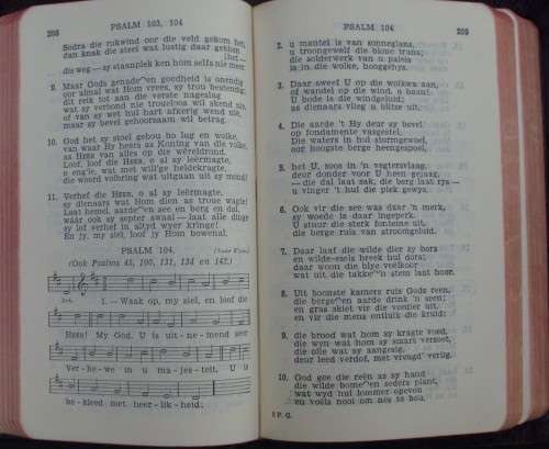 Bible/Songbook - Die Berymde Psalms/Evangeliese Gesange - 1968 - rare