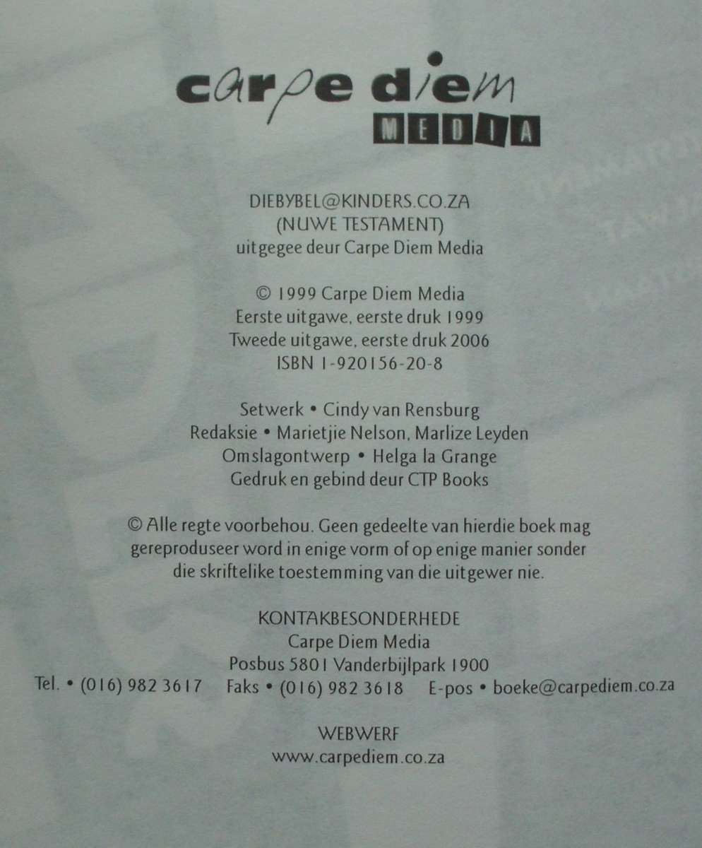 Bible - Bybel@Kinders - 1999