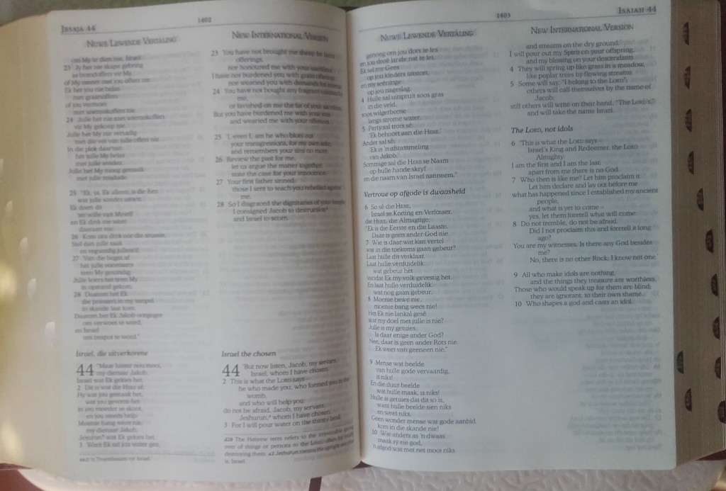 Bible - The Parralel Bible/Die Parralel Bybel - NIV - 2013 - Exceptional!
