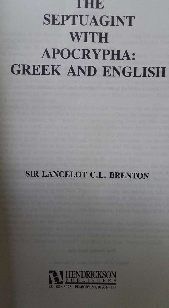 Bible - Septuagint + Apocrypha - 1986 [In Greek and English]