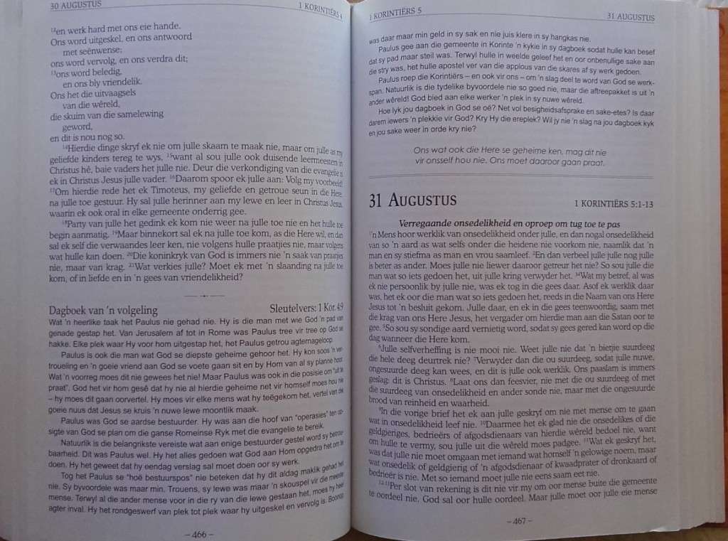 Bible - Die Stiltetyd Bybel Vir Mans - 2006 - B