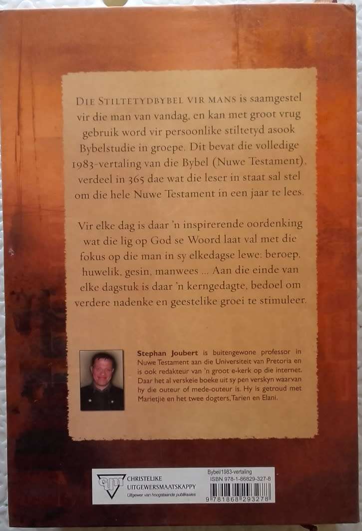 Bible - Die Stiltetyd Bybel Vir Mans - 2006 - B