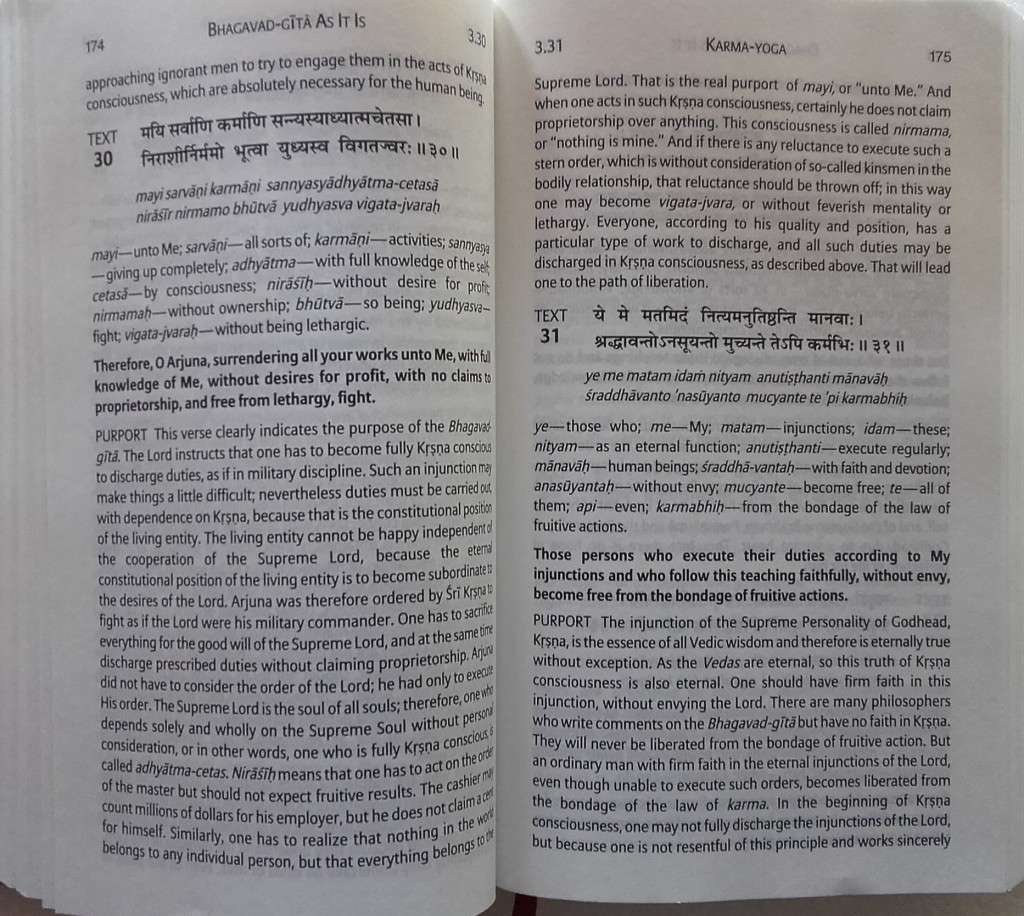 Bible/Book - Bhagavad Gita - [As It Is] - 2016 - Unused