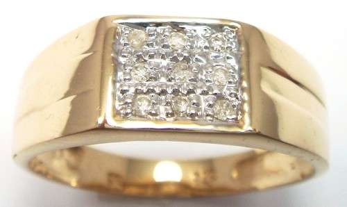 STUNNING 9CT SOLID YELLOW GOLD DIAMOND RING (INVEST NOW IN GOLD JEWELERY
