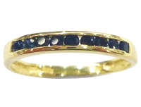 STUNNING 9CT SOLID YELLOW GOLD SAPPHIRE RING (INVEST NOW IN GOLD)