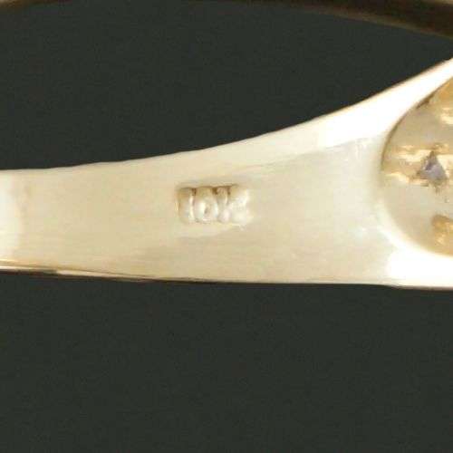 `VALENTINE SPECIAL` EXCUISITE LUXURIOUS SOLID 10K YELLOW GOLD TANZANITE and DIAMOND RING