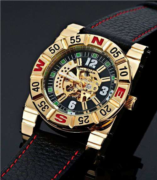 **STUNNING** & UNIQUE GRAF VON MONTE WEHRO "Puerto de la Cruz GOLD" watch.