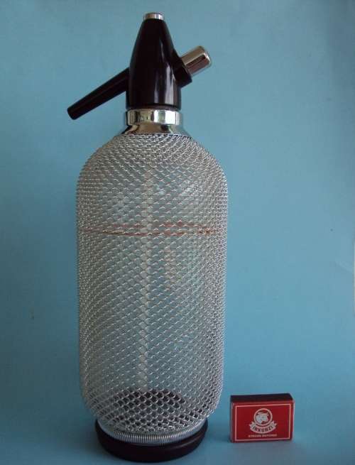 Soda Syphon with Chain Mail