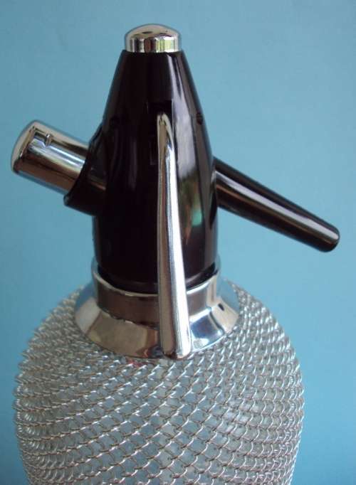 Soda Syphon with Chain Mail
