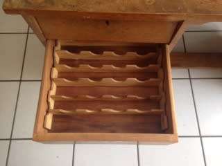 Bernina Model 740 Sewing Machine with cabinet and accessories , good condition, recently serviced