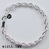 THICK SWIRLED BRACELET - STERLING SILVER