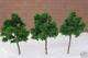10 LARGE GREEN TREES N SCALE