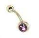 PLAYBOY BELLYRING PINK ON BLACK - NEW