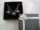 DRAGONFLY PENDANT WITH MATCHING EARRINGS - NEW