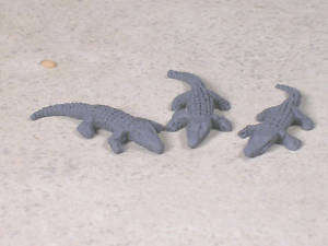 3 CROCODILES  - N SCALE