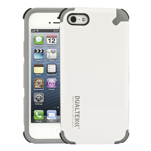 DualTek Extreme Shock Case + FREE screen protector for the NEW iPhone 5 - Arctic White