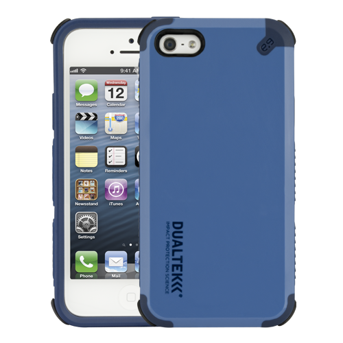 DualTek Extreme Shock Case + FREE screen protector for the NEW iPhone 5 - Indigo Blue