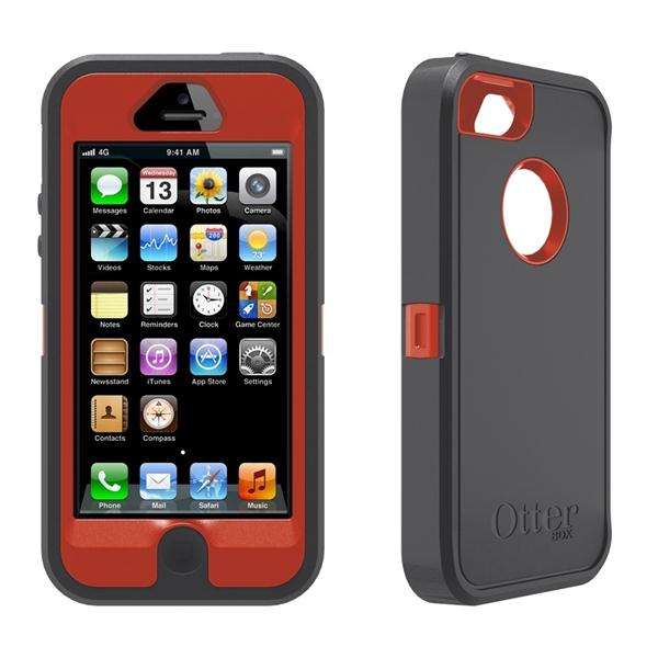 OtterBox Defender Series Case for iPhone 5 - Bolt (Black and Red)