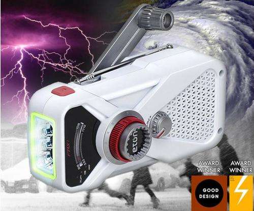 Eton Hand Turbine AM/FM Weather Radio and LED Flashlight