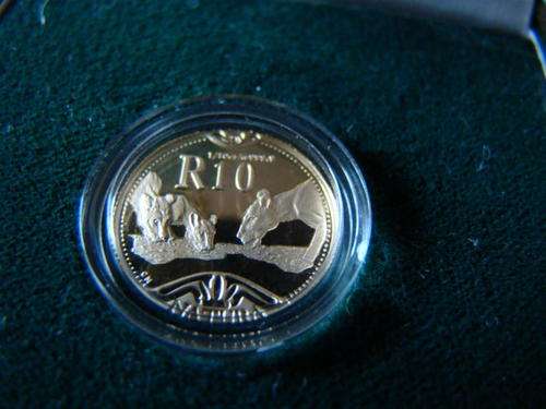 2003 wild cats of africa the lion 1/10oz 24carat gold