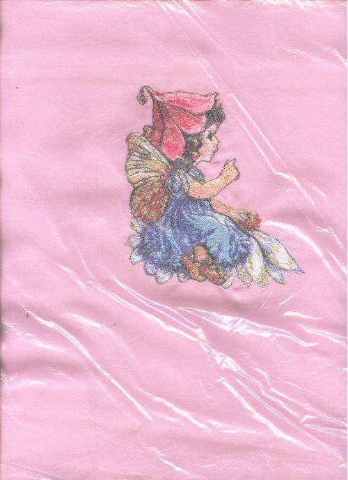 Cushion cover..pink fairy flower