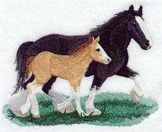 Cream Cushion Cover - -Horse Clysdale