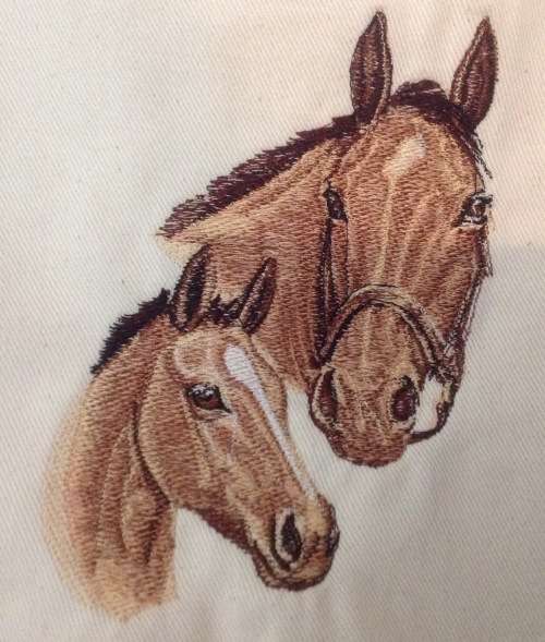 Cream Cushion Cover - -Horse