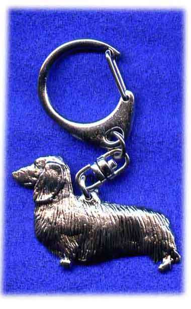 Dog Keyring - Dachshund Long Haired