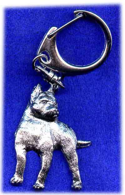 Dog keyring - American Staffie